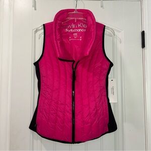 Calvin Klein Performance Hot Pink/Black Vest Women’s Small